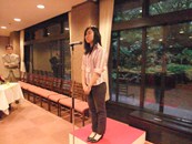 学生代表の挨拶